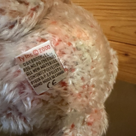 Razzmatazz Ty Classic 16in Teddy Bear 2000 Pink Confetti Plush Rainbow Nose Y2K - Picture 4 of 8